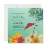Tropical Flowers Bridal Shower Invitation