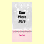 Tropical Flowers Photo Cards tall photo cards