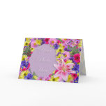 Tropical Flowers Picture Frame Greeting cards