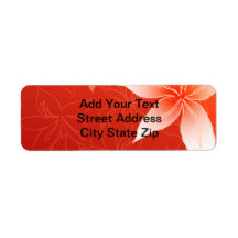 Tropical Flowers Return Address Labels