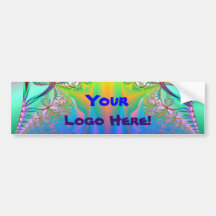 Tropical Forest Custom Text Bumper Stickers