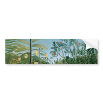 Tropical Forest, Henri Rousseau Bumper Sticker