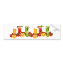 Tropical Fruit Bumper Sticker bumper stickers