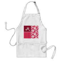 Tropical Fuschia Hibiscus Aprons
