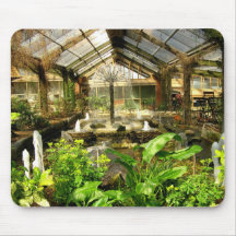Tropical garden under glass mouse pad