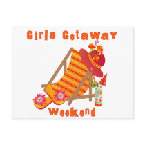 Tropical Girls Getaway Weekend Post Card