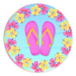 Tropical Hawiian Luau Cupcake Toppers Stickers