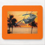 Tropical Helicopter Mouse Pad