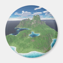 Tropical Island Magnet