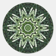 Tropical Kalidescope Round Sticker