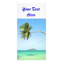 Tropical Landscape Custom Photo Card
