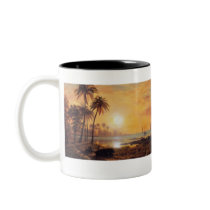 Tropical Landscape With Fishing Boats by Bierstadt Mug