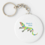 Tropical Lizard Key Chain