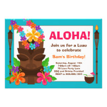 Tropical Luau Party Invitation invitations