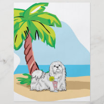 tropical maltese flyer design