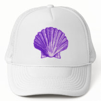 Tropical Moonlight Purple Shell Hat