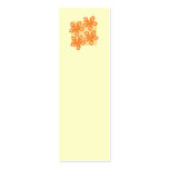 Tropical orange flowers on cream. Pretty. Business Card Template