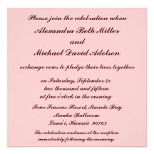 Tropical Orchid Wedding Custom Invitation