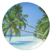Tropical Palm Beach! Plates