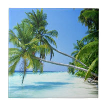 Tropical Palm Beach! Tile
