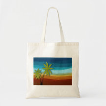 Tropical Palm Tree Canvas Bag