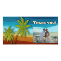 Tropical Palm Tree Photo Cards
