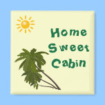 Tropical Palms Cabin Door Marker magnets