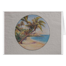 Tropical Palms Greeting Cards