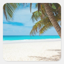 Tropical Paradise Beach Sticker