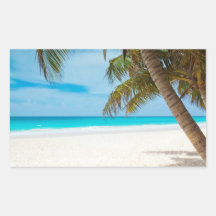 Tropical Paradise Beach Stickers
