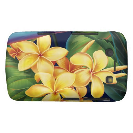Tropical Paradise Plumeria BlackBerry Bold Case