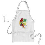 Tropical Paradise with Macaw and Cruise Ship Aprons
