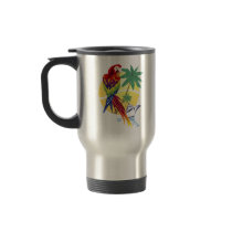 Tropical Paradise with Macaw and Cruise Ship Mug