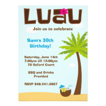 Tropical Party Invitation invitations