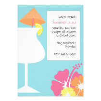 Tropical Party Invitation invitations