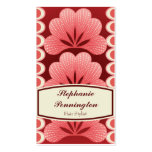 Tropical pink flowers hair stylist business cards