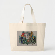 Tropical Rainforest Wildlife Collage Bags