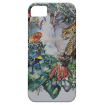 Tropical Rainforest Wildlife Collage iPhone 5 Cases