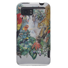 Tropical Rainforest Wildlife Collage HTC Vivid Cases