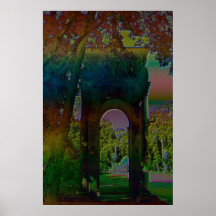 Tropical Ruins Corinthian Columns IXV Print