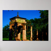 Tropical Ruins Corinthian Columns VIb Print