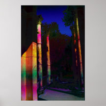 Tropical Ruins Corinthian Columns XII Poster
