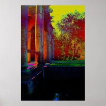 Tropical Ruins Corinthian Columns XVII Print
