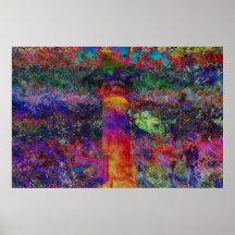 Tropical Ruins One Corinthian Column Poster