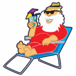 Tropical Santa Sculpture-8x10 3D Art Sculpture