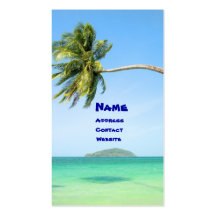 Tropical Scenery Business Card Templates