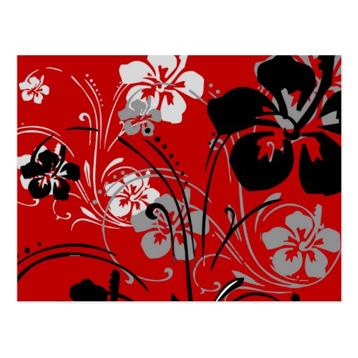 Tropical Serenade (Red) Postcard