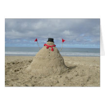 Tropical Snowman Cards