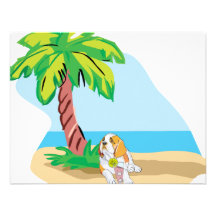 Tropical St Bernard Custom Invite