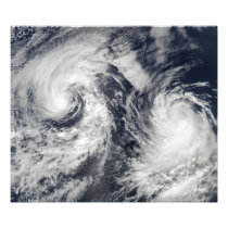 Tropical storms Boris and Cristina Photographic Print